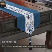Çin Tarzı Zen Çay Masa Örtüsü - [Masa bayrağı] 33*120cm (0.6-0.8 m masa uzunluğu için) - 1
