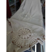 COŞAN TEKSTİL DENİZLİ/ BULDAN DOKUMASI MASA ÖRTÜSÜ - EBADI: 140 X 180 cm RENK: EKRU - DOKUMA - % 100 PAMUKLU - 5