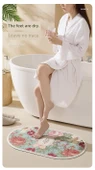 Diyatomlu Banyo Paspası - 50x80cm - Pastoral Desenli - 10