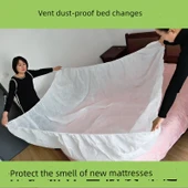 Lastikli Çarşaf - 2 Adet 1.5 Metre Yatak İçin - Hava Geçirgen, Su Geçirmez Değil - 1