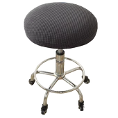 Yuvarlak Tabure Kılıfı - Mısır Kadife Açık Mavi - 33-38cm - 6