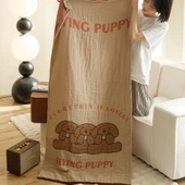 Bebek Müslin Banyo Havlusu - Feifei Köpek - 80x160cm - 1