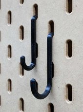 Ikea Skadis Pegboard İçin Büyük Ve Küçük Askılık Kanca Tutucu Aparat Stand Siyah - 1