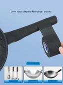 Isıya Dayanıklı Fırın Eldiveni Bandı 2.5 x 450cm - Siyah 2 Adet thumbnail 2