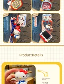 Hello Kitty Mini Çizim Tahtası Anahtarlık - KT TV (Turuncu Hediye Kutulu + Hediye Çantalı) - 11