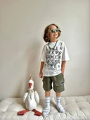 ERKEK ÇOCUK GARSON BOY BAKER BASKILI PAMUK ŞORTLU TAKIM - 6