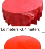 Ekstra Kalın PE Plastik Tek Kullanımlık Masa Örtüsü - Kırmızı - 160x160cm - 2'li Paket (20 Adet) - 8
