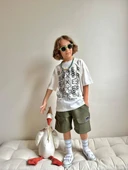 ERKEK ÇOCUK GARSON BOY BAKER BASKILI PAMUK ŞORTLU TAKIM - 5