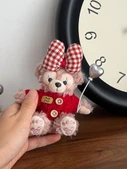 Tatlı Yüz Ayı Gül Çanta Kolye Anahtarlık - Tatlı Yüz Mei Mei + [Siyah Kalp + Güneş Gözlüğü + Kordon] - 3