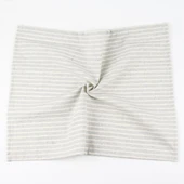 Japon İskandinav Tarzı Dikey Çizgili Polyester Pamuk Peçete Amerikan Servisi - Mavi 30 x 40 cm - 4