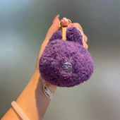 Labubu Bebek Kokulu Kolye Anahtarlık - Mavi Gri thumbnail 4