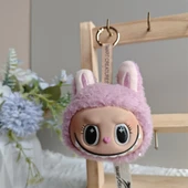 Labubu Bebek Kokulu Kolye Anahtarlık - Mavi Gri thumbnail 6