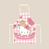 Hello Kitty Desenli Sevimli Kedi Figürlü Kolsuz Mutfak Önlüğü - Kedi 12 65x75cm Yetişkin Pamuklu - 1