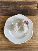 El Yapımı Koyun Peluş Anahtarlık Çanta Kolyesi - Kuzu - 2