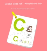 İngilizce Alfabe Kartı (Küçük Boy) - Çocuklar için - 7