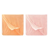 Antibakteriyel Mercan Polar Banyo Havlusu - Oksijen Turuncusu + Şeftali Tozu - 70x140cm - 1