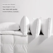 Pamuklu Otel Yastığı - Yüksek Dolgulu - 1300g - 48x74 cm - 1