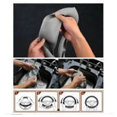 Silikon Renkli Direksiyon Kılıfı A Kalite Esnek Kaydırmaz Yeşil Renk PF-SWC01BK-YS - 3
