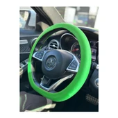 Silikon Renkli Direksiyon Kılıfı A Kalite Esnek Kaydırmaz Yeşil Renk PF-SWC01BK-YS - 1