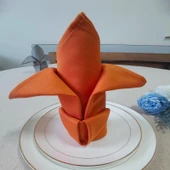 Otel Restoran Kumaş Peçete - Turuncu 50x50cm - 1