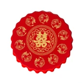 Tek Kullanımlık Düğün Masa Örtüsü - 2 Adet Kare Xi Karakterli 200x214cm - 6