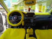 Yumuşak Tüylü Peluş Direksiyon Kılıfı Sarı - 6