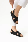 Albishoes Darma Anatomik Yumuşak Rahat Taban Kadın Sandalet Anne Orta Yaş Genç Şık Sandalet Terlik - 2