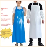 TPU Su Geçirmez Önlük - İnce Mor + Kollu thumbnail 7