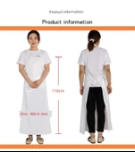 TPU Su Geçirmez Önlük - İnce Mor + Kollu thumbnail 8