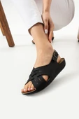 Albishoes Darma Anatomik Yumuşak Rahat Taban Kadın Sandalet Anne Orta Yaş Genç Şık Sandalet Terlik - 5