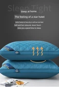 Otel Tipi Yastık İçi Dolgusu - Çift Taraflı Üç Çizgili Gri Orta Yastık + Yastık Kılıfı (2 Adet) - 11
