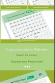 Pinyin Konumlandırma Kaligrafi Alıştırma Kağıdı - [Konumlandırma 5] Başlangıç ​​ünsüzleri/sonlar/genel tanıma + dikte - 11