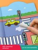 Çocuklar için Konsantrasyon Geliştirme Sticker Kitabı - 2-6 Yaş (8 Kitap) - 4