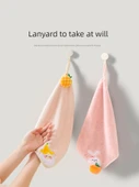 Mutfak Banyo Havlusu - Meyve Desenli 3'lü Set (Pembe + Sarı + Beyaz) - 4