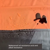 Su Geçirmez Çift Katmanlı Mutfak Önlüğü - 110x80 Siyah Kırmızı thumbnail 3