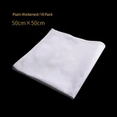 Kalınlaştırılmış Saf Pamuklu Temizlik Havlusu - 50x50cm Düz Kalınlaştırılmış 10'lu Paket - 1
