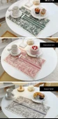Pamuklu Keten Restoran Masa Örtüsü - Floresan Yeşil D Home 43cmx29cm - 11