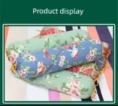 Silindir Pelin Otu Boyun Yastığı - Mor Kareli 9cm x 52cm - 11