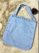 Kadın Denim Cepli El ve Omuz Çantası - 2