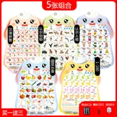Sesli Erken Eğitim Duvar Tablosu - 5 [Meyveler, Sebzeler, Hayvanlar, Karakterler, Pinyin, Sayılar] - 1