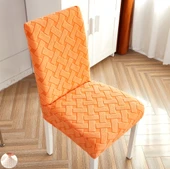 Universal Esnek Sandalye Kılıfı - Kalınlaştırılmış Dokuma Mandalina - 1