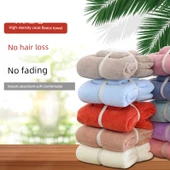 Mercan Polar Havlu Seti - Yeşil 35x75 El Havlusu + 70x140 Banyo Havlusu - 4