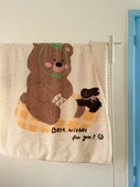 Teddy Ayıcık Desenli Kadife Battaniye - 150x200 cm - 1