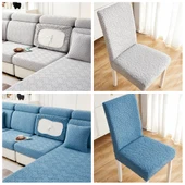 Universal Esnek Sandalye Kılıfı - Açık Yeşil (Kalınlaştırılmış Rattan Matcha Rengi) - 6