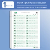 İngilizce El Yazısı Alıştırma Kitabı - [Yükseltilmiş Kalınlaştırılmış Kağıt] Hengshui Stili/1 Adet - 1
