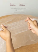 Dikdörtgen Tek Kullanımlık Su Geçirmez Plastik Masa Örtüsü - Beyaz 1.4m x 1.8m - 9
