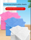 Su Geçirmez Yağ Geçirmez Tek Kullanımlık Beyaz Yatak Örtüsü - 100x200 cm - 100 Adet [Delikli ve Hava Geçirir] - 8