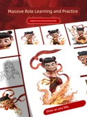 Nezha Çocuklar İçin İzleme Kitabı - Which 1+3 + Renkli Kalem + Pastel Boya - 5