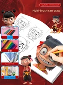 Nezha Çocuklar İçin İzleme Kitabı - Which 1+3 + Renkli Kalem - 3