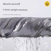 Banyo Paspası - Banyo Köpüğü Gri - 40x60cm - Kalınlaştırılmış Mercan Polar - 4